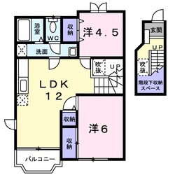 スカイハイツ五月の物件間取画像